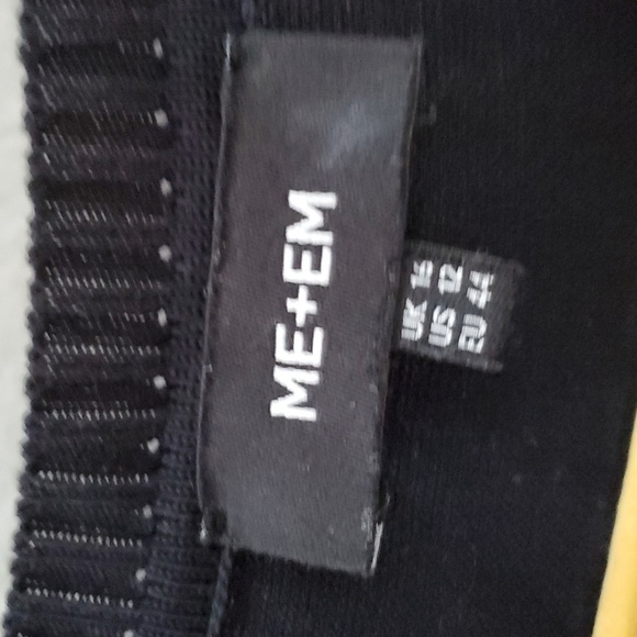 ME+EM cotton stripe Elegant Black Striped maxi dress - Picture 4 of 11